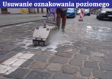 Usuwanie oznakowania poziomego